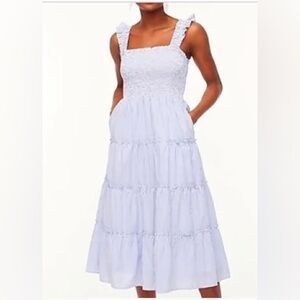 Jcrew shocked stripes midi dress